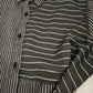 Size M grey and white striped shirt dress