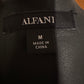 Size M Alfani black faux leather jacket