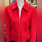 Argee sz L(14-16) red wool vintage blazer