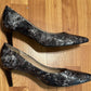 Size 11 Nine West snakeskin heels