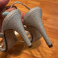 Size 6 Maripe sparkly silver strappy heeled