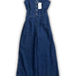 Size 6 NWT denim jumpsuits with wide legs