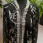 Size XL mixed print sheer jacket