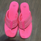 WILD FABLE Angela Hot Pink Memory Foam Thong Platform Sandals 10 compare to new $30