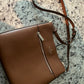 New Kate Spade New York Leila Colorblock Pebbled Leather Crossbody Bag (Warm gingerbread)