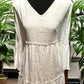 Size PXL Indigo Rose white boho style shirt dress