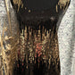 Size 3X black and gold sequined tank with sold black back