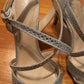 Size 6 Maripe sparkly silver strappy heeled