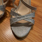 Size 6 Maripe sparkly silver strappy heeled