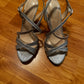 Size 6 Maripe sparkly silver strappy heeled