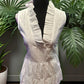 Size L NWT white top with ruffles