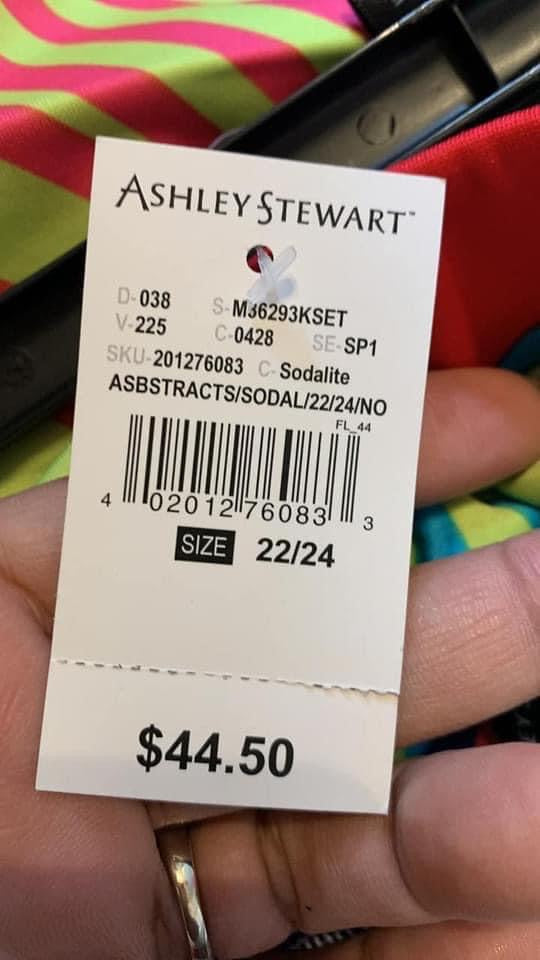 Size 22/24 NWT Ashley Stewart colorful leggings