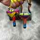 Size 9M  EY Boutique colorful heels