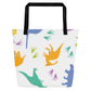 Dinasour All-Over Print Large Tote Bag