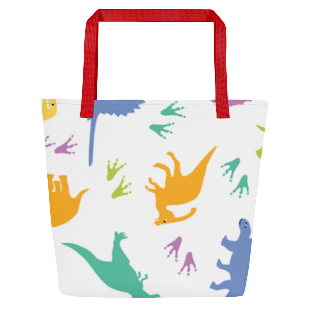 Dinasour All-Over Print Large Tote Bag