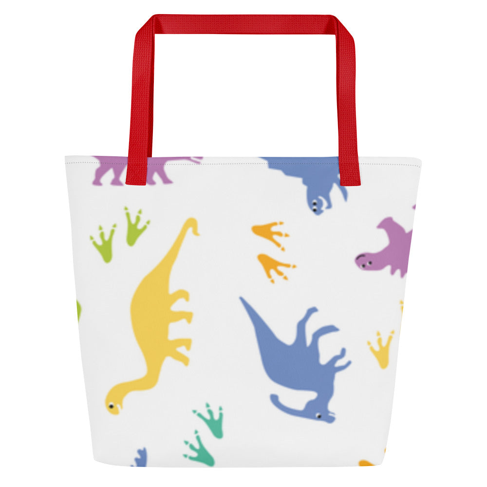 Dinasour All-Over Print Large Tote Bag