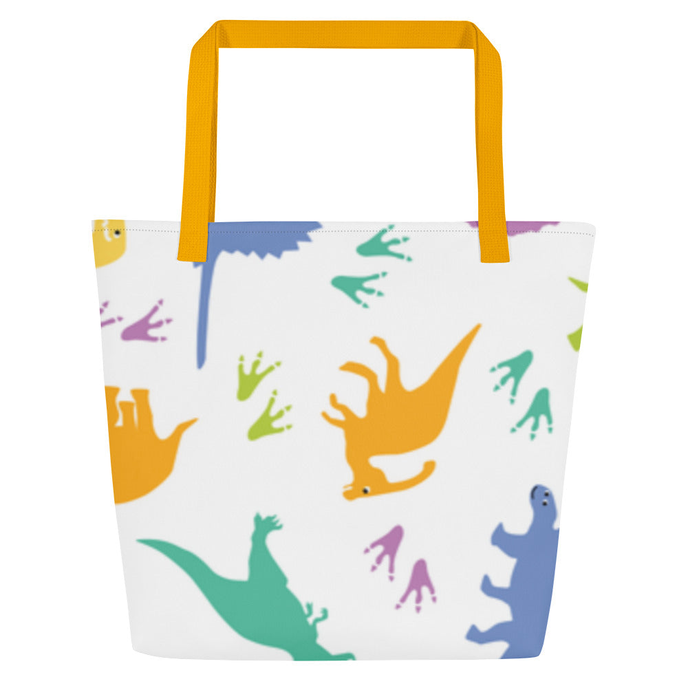 Dinasour All-Over Print Large Tote Bag