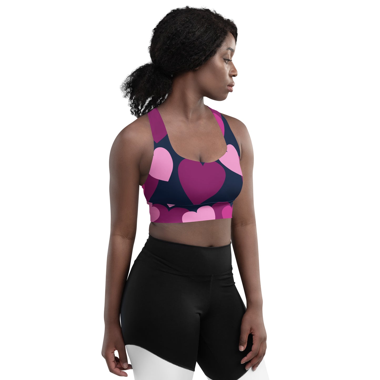 Hearts Longline sports bra