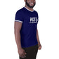 VOTE - Blue and White All-Over Print Men's Athletic T-shirt