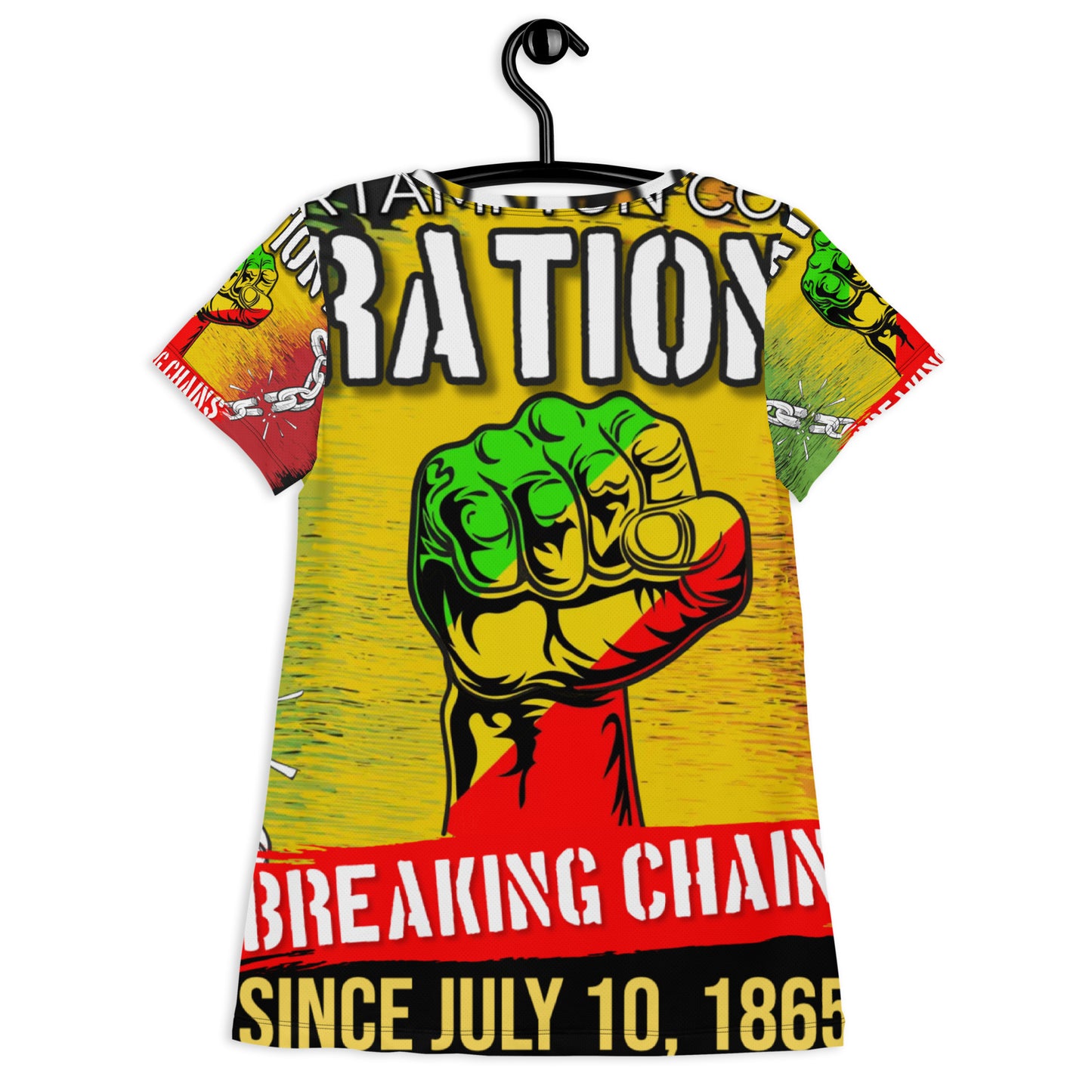 Liberation Day All-Over Print Women's Athletic T-shirt