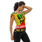 Liberation Day All-Over Print Women's Athletic T-shirt