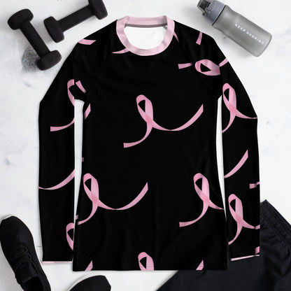 Breast Cancer Awareness.- Women's Rash Guard