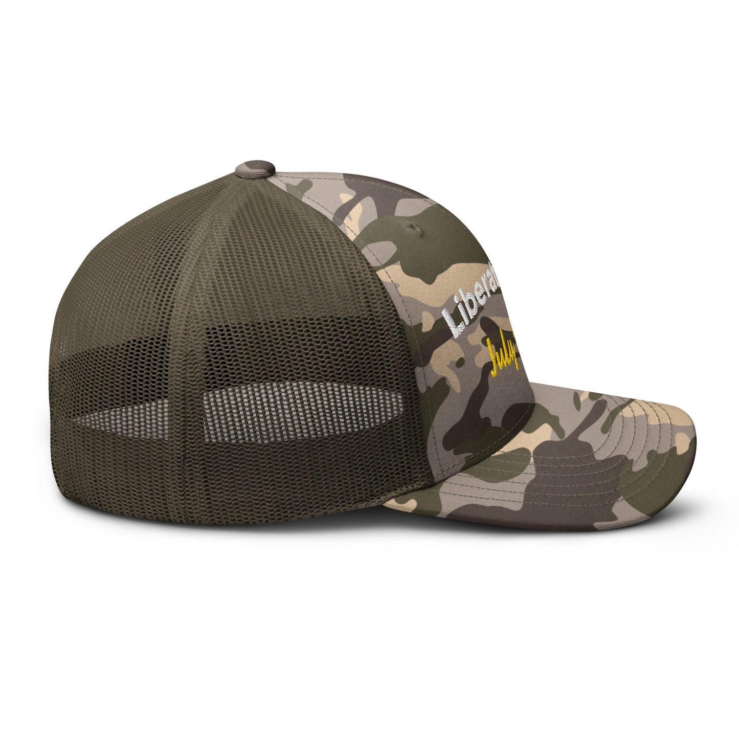 Liberation Day Camouflage trucker hat