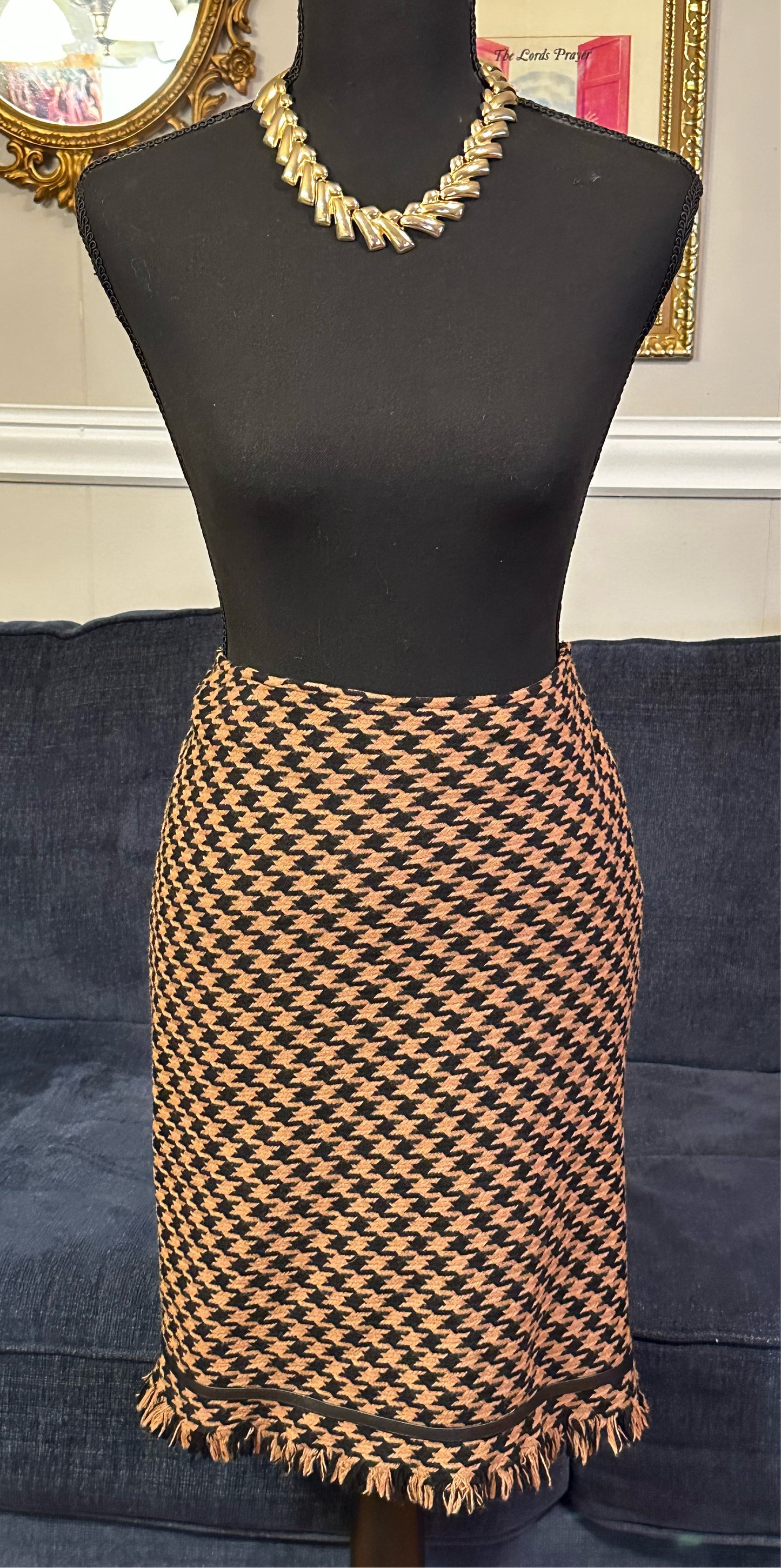 Size 6P I-N-C concepts wool brown skirt