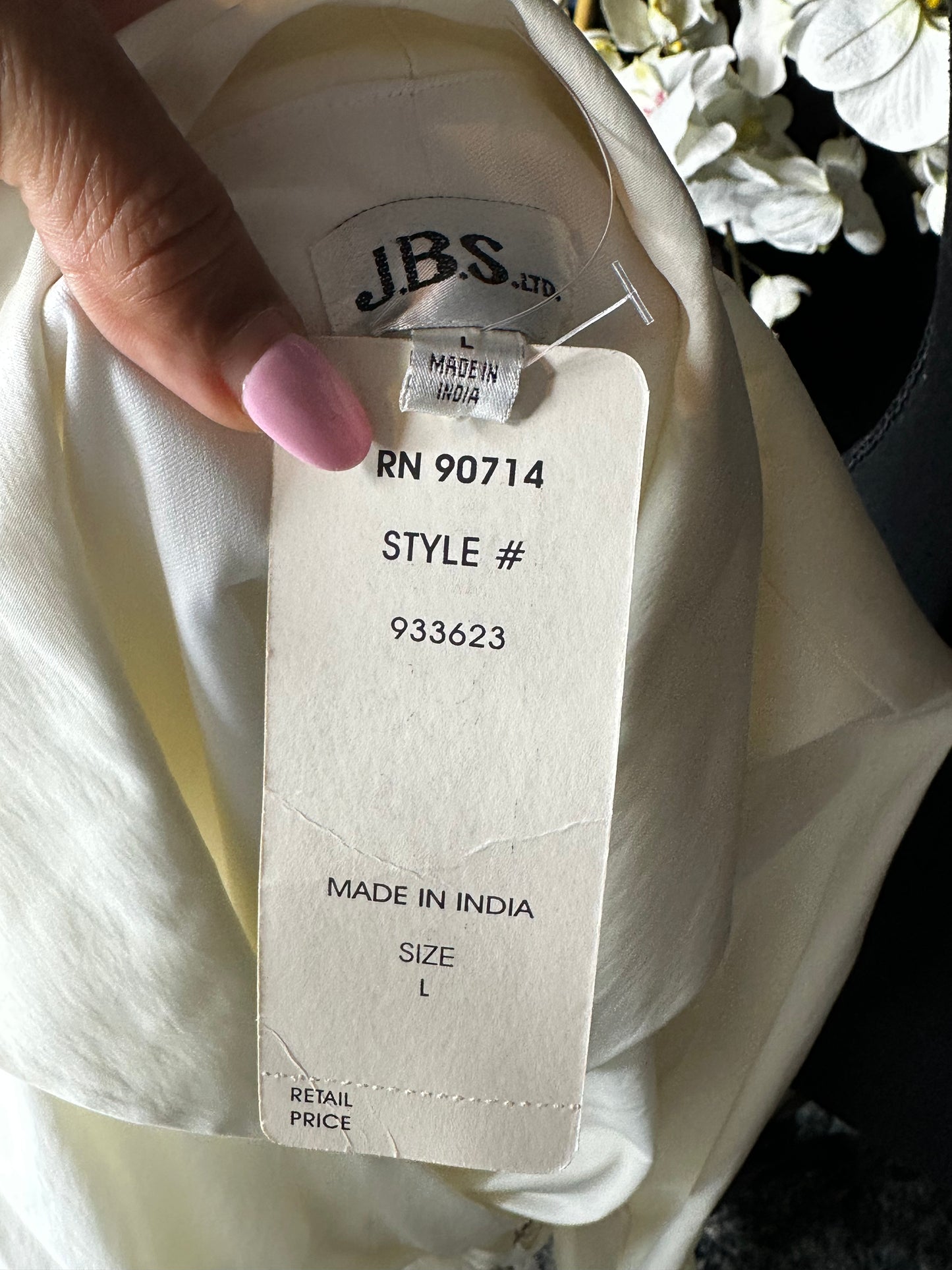 Size XL ivory NWT blouse