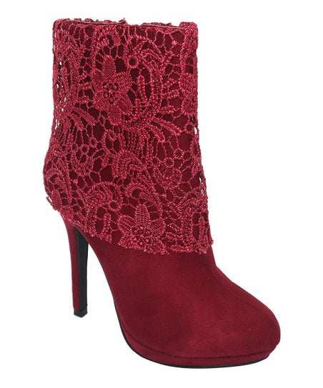 Size 8.5 Burgundy Weeboo Cora Bootie