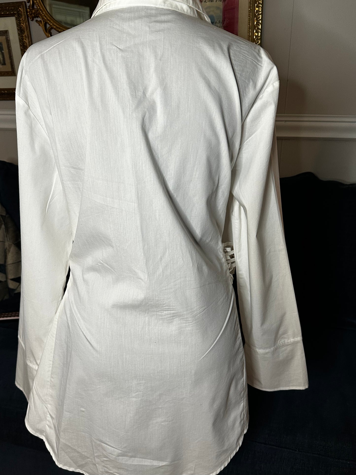 Size XL Worthington white blouse with side