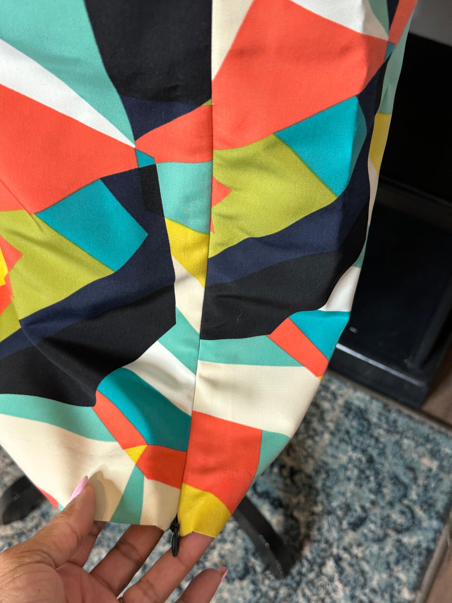 Size 16 Worthington geometric shapes multi color skirt