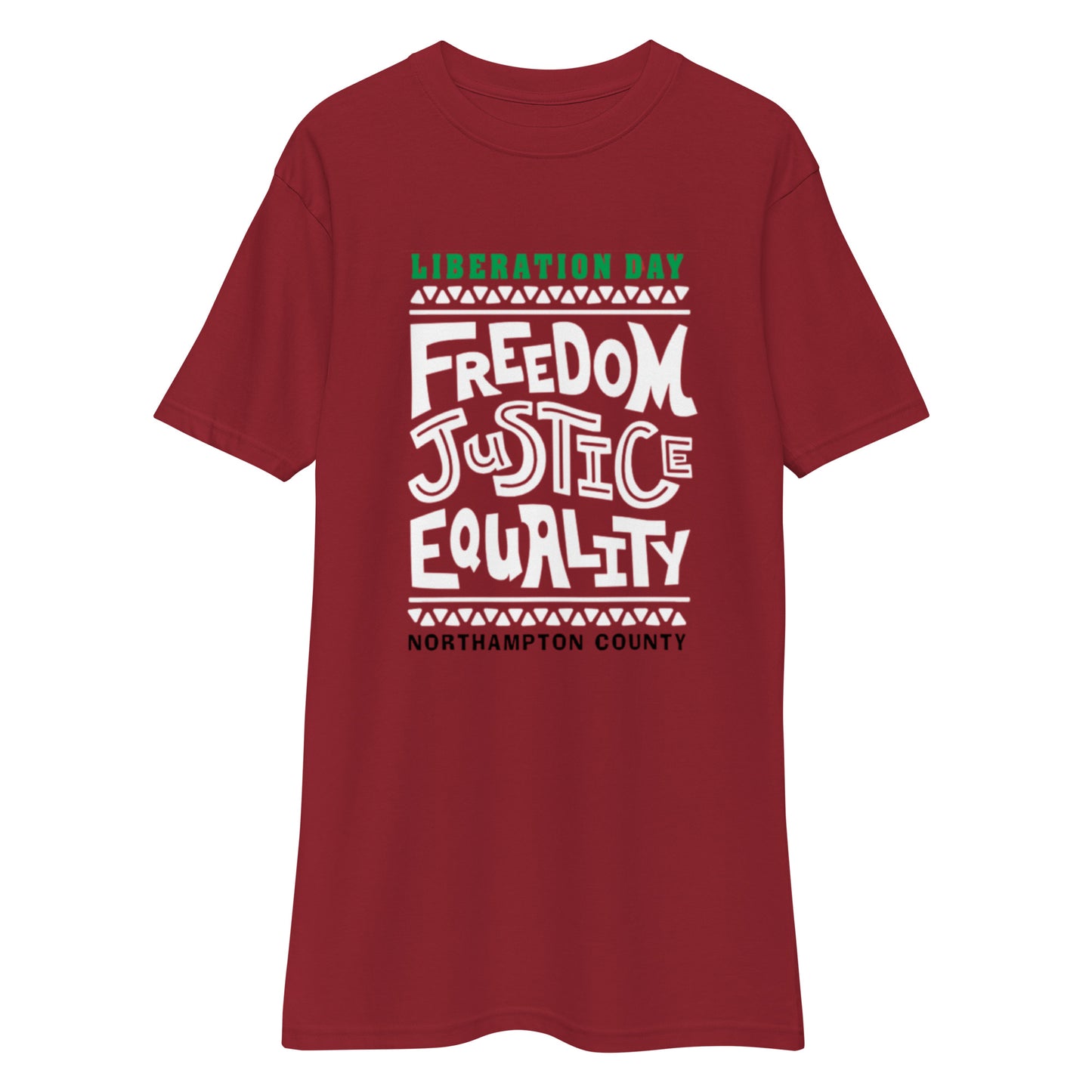 Freedom hustice equality Men’s premium heavyweight tee