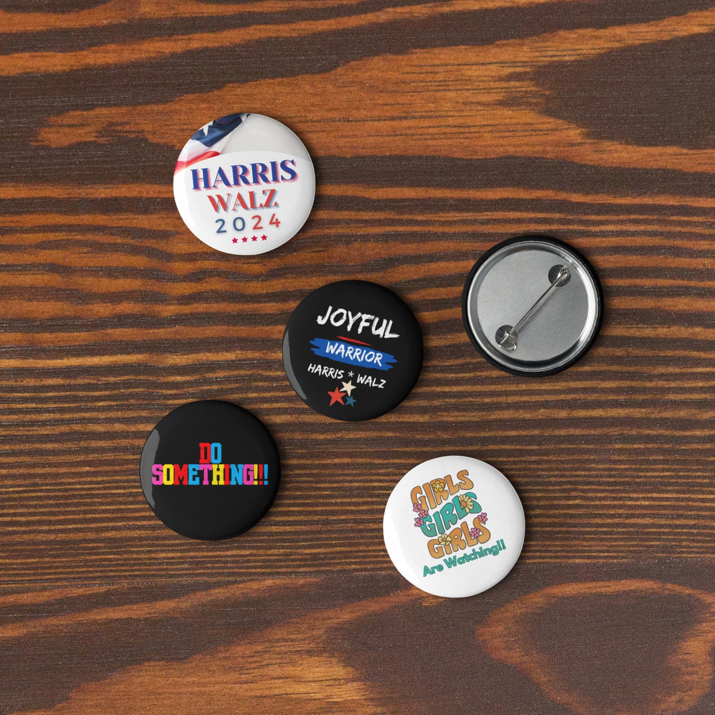 Kamala Walz 2024 Set of pin buttons