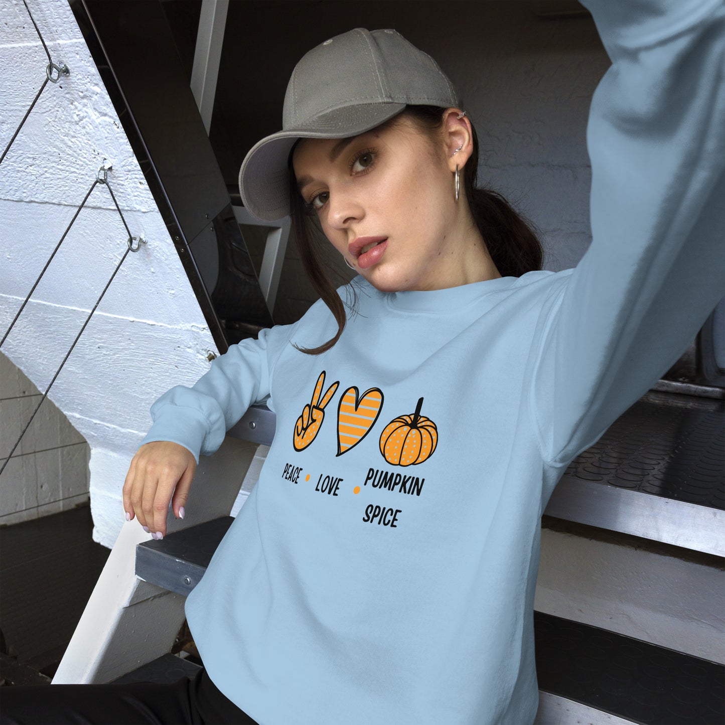 NEW Peace Love Pumpkin Spice Unisex Sweatshirt