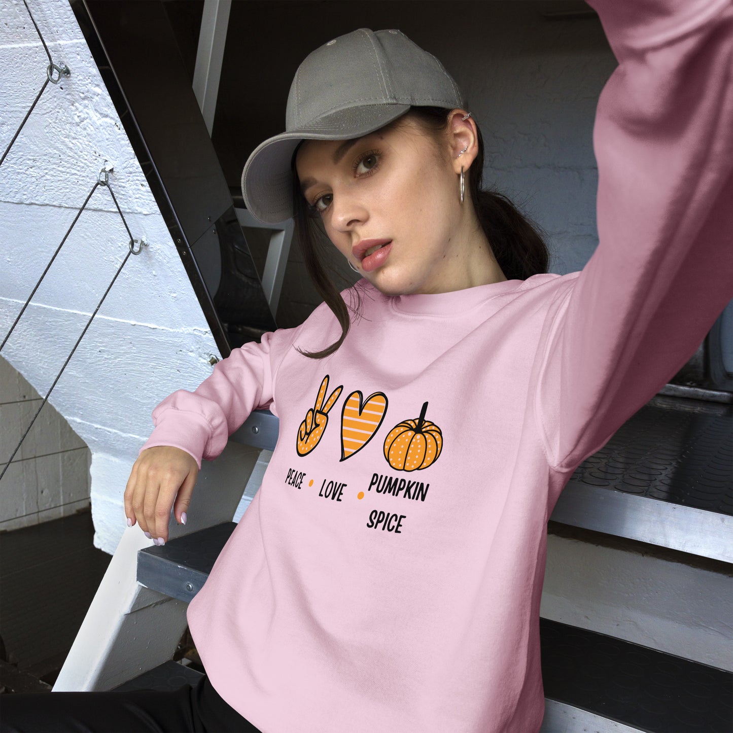 NEW Peace Love Pumpkin Spice Unisex Sweatshirt