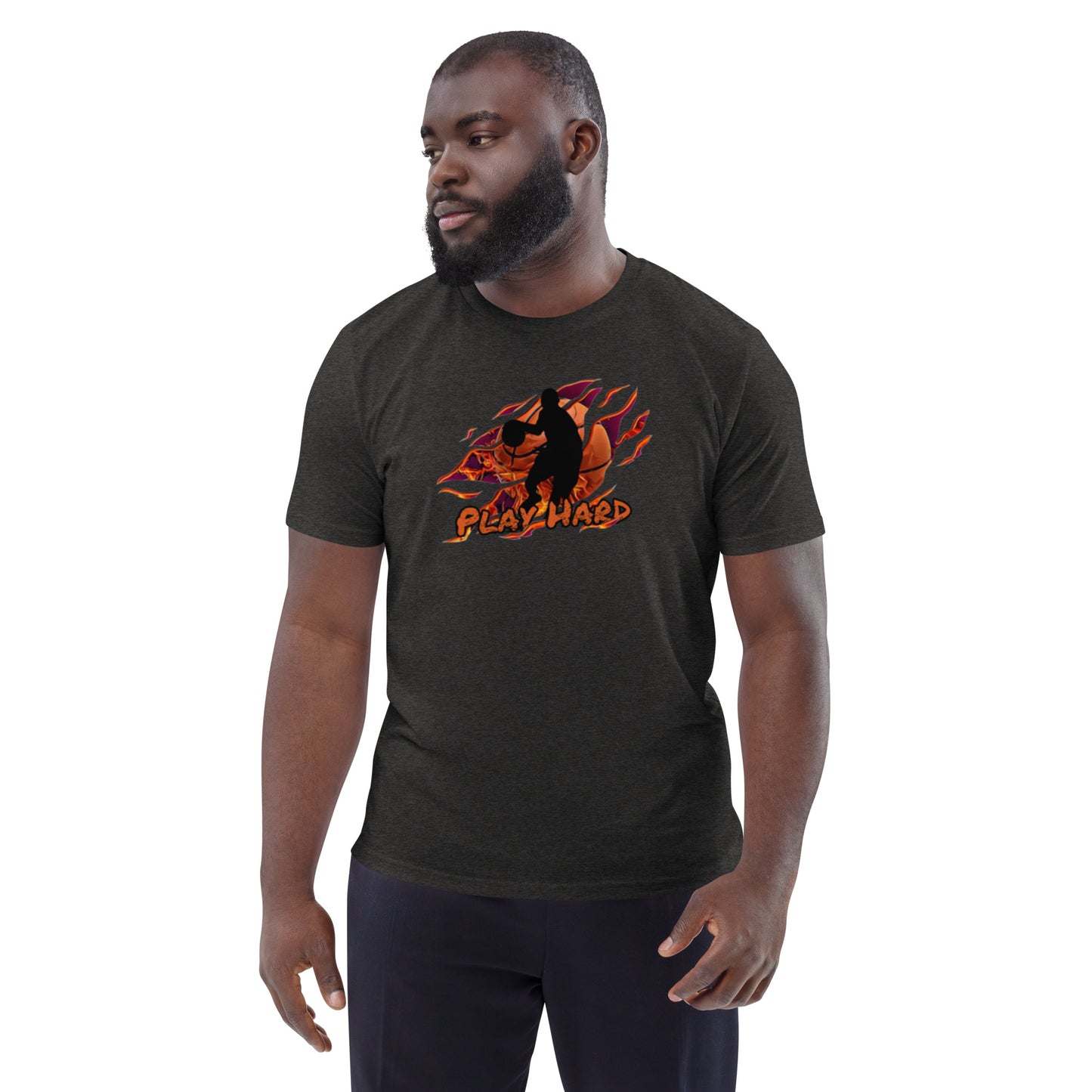 New Play Hard Basketball Unisex organic cotton t-shirt