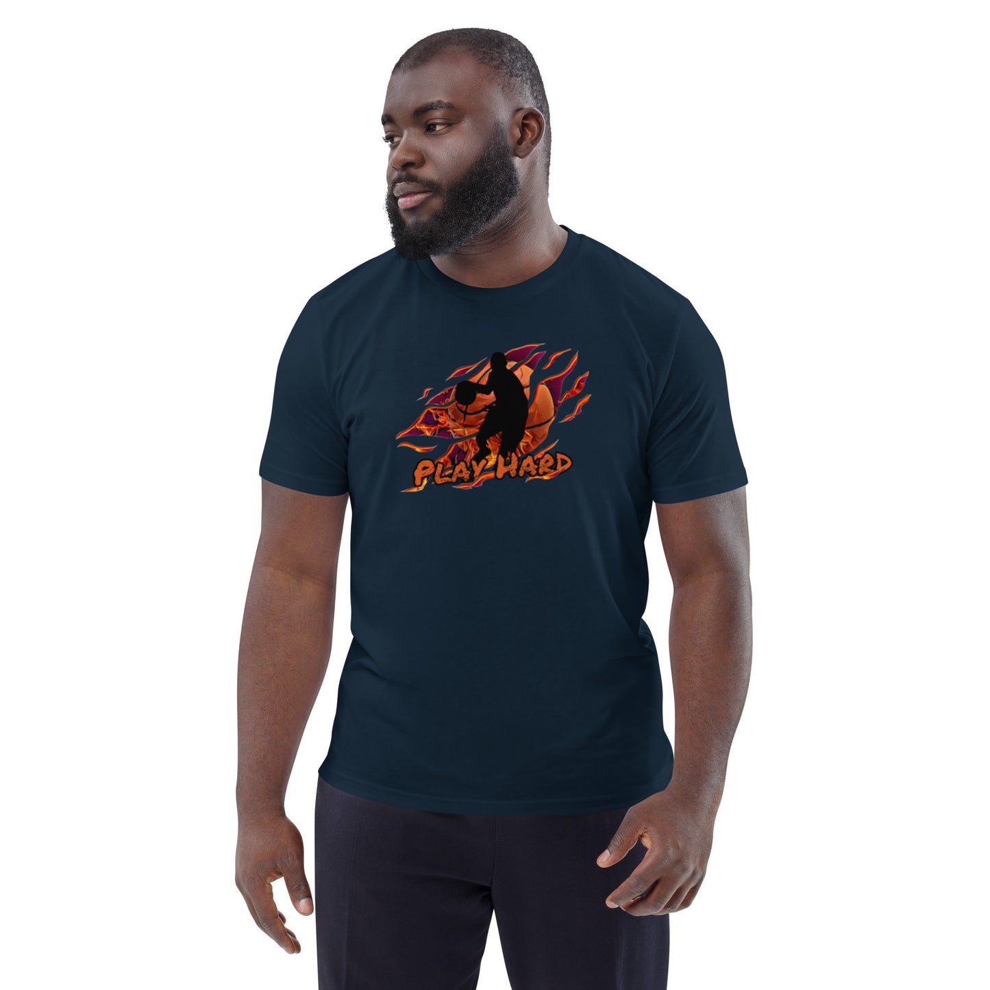 New Play Hard Basketball Unisex organic cotton t-shirt