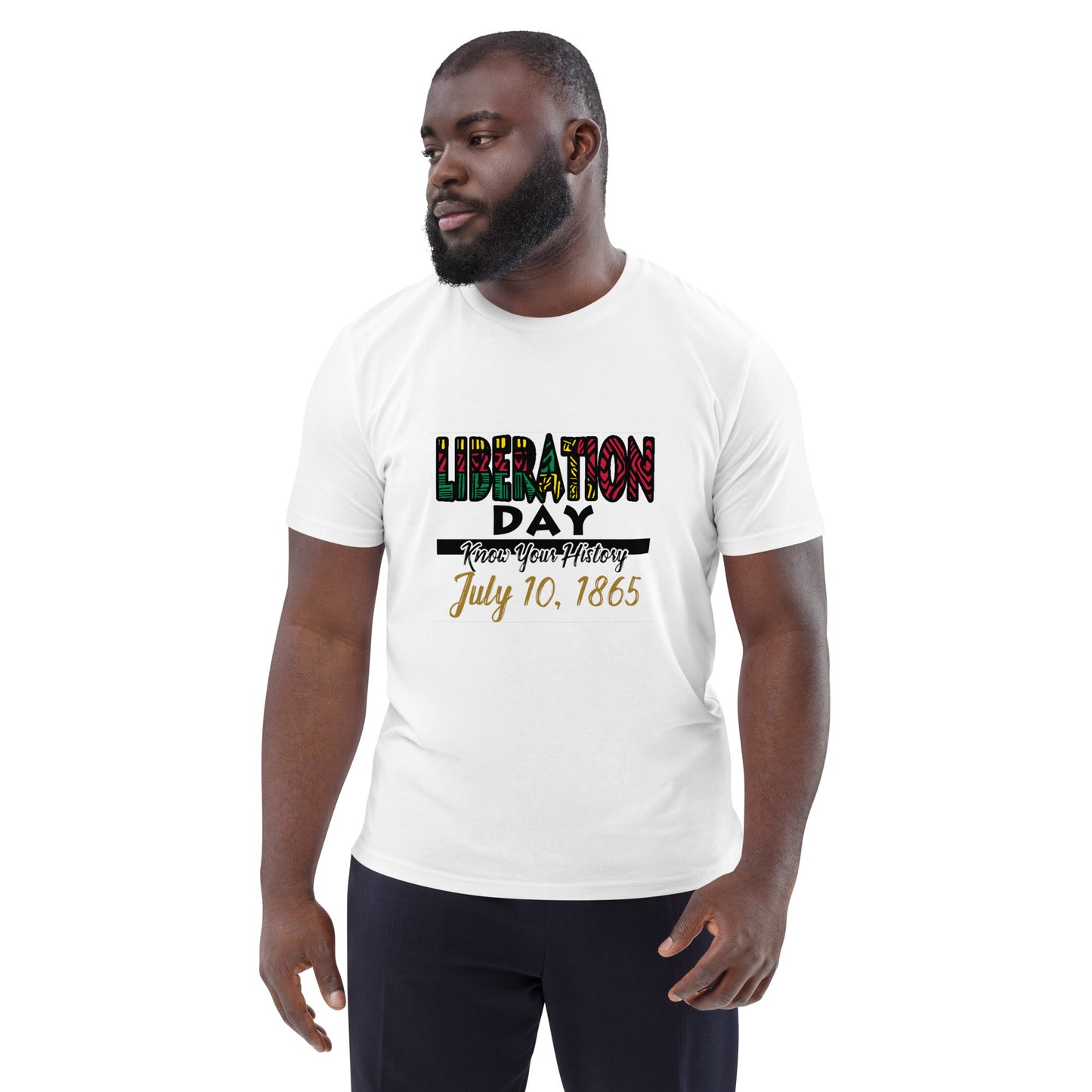 Size S to 5XL Liberation Day Unisex ORGANIC cotton t-shirt