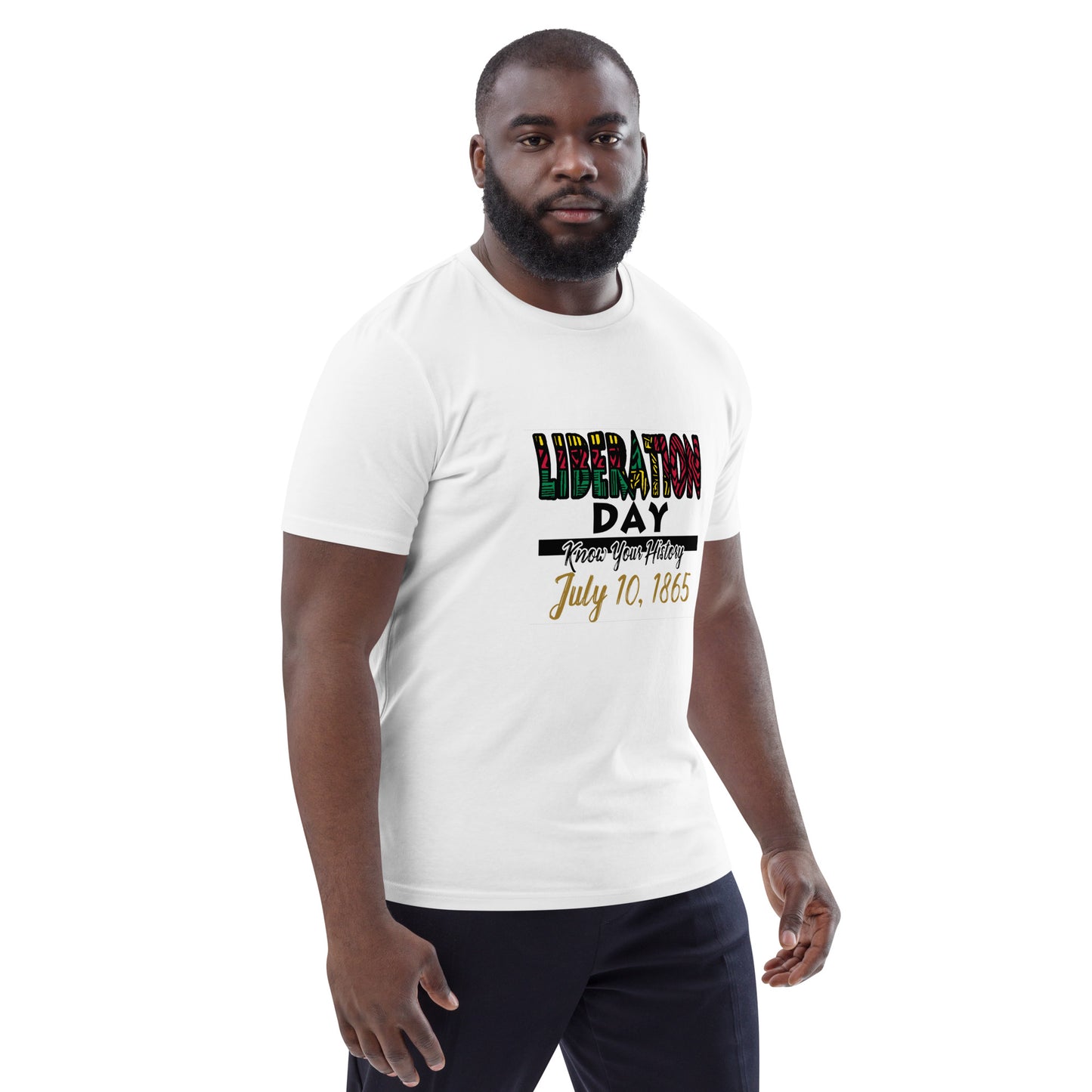 Size S to 5XL Liberation Day Unisex ORGANIC cotton t-shirt