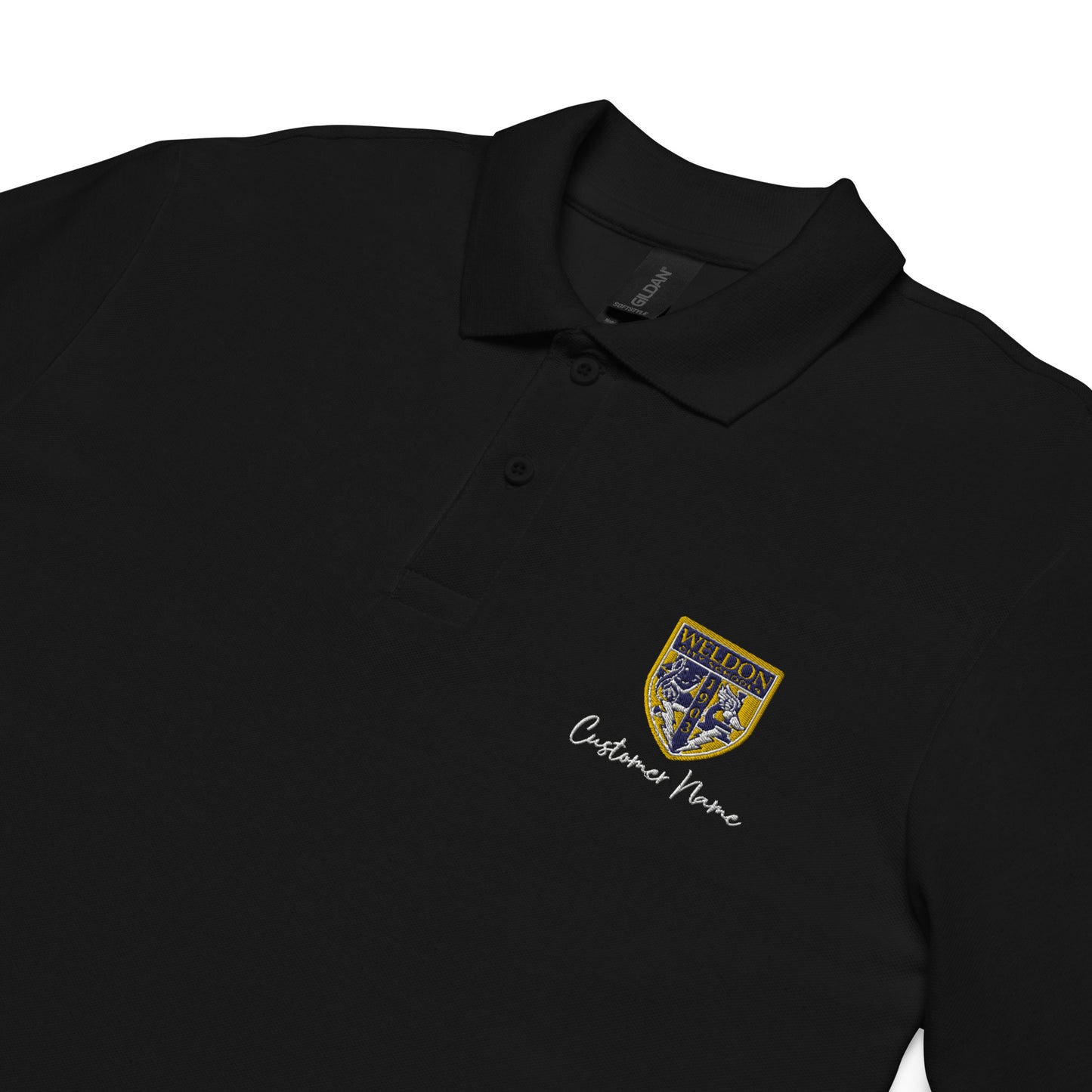 Weldon City Schools Unisex pique polo shirt