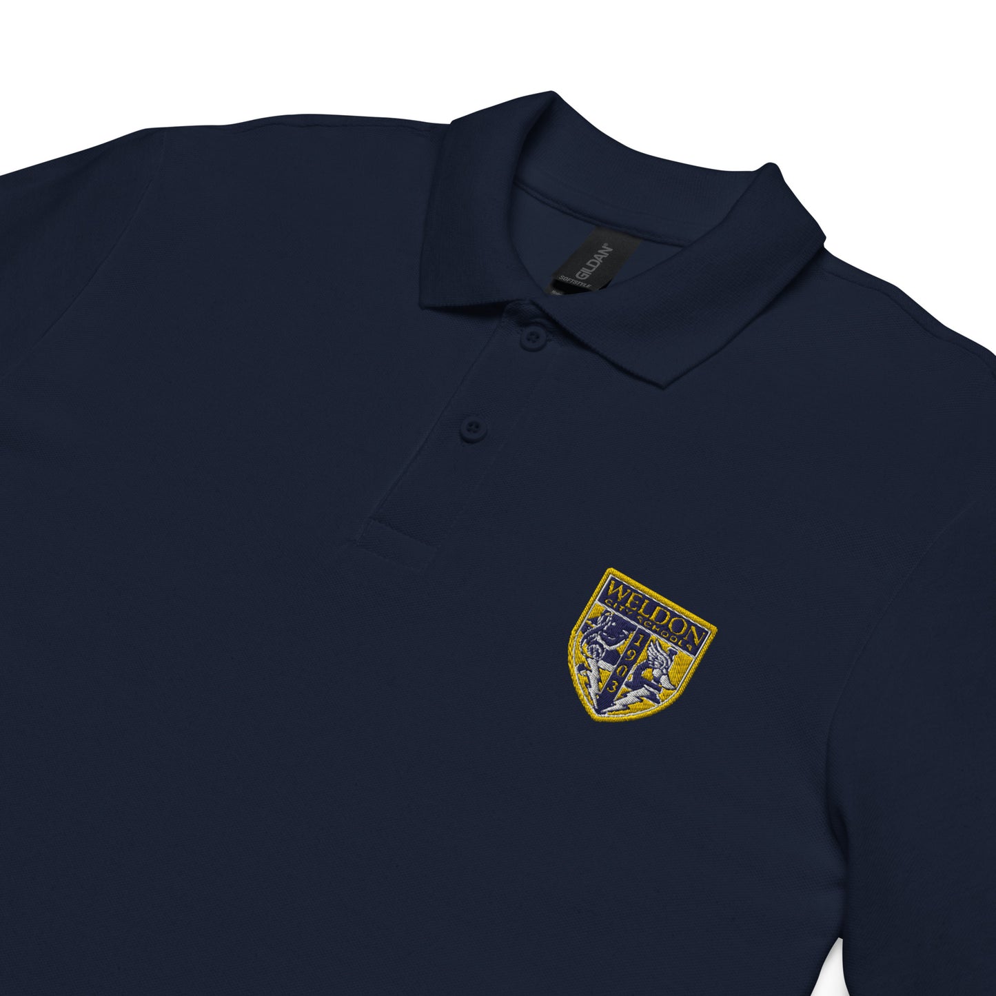 Weldon City Schools Logo only Unisex pique polo shirt