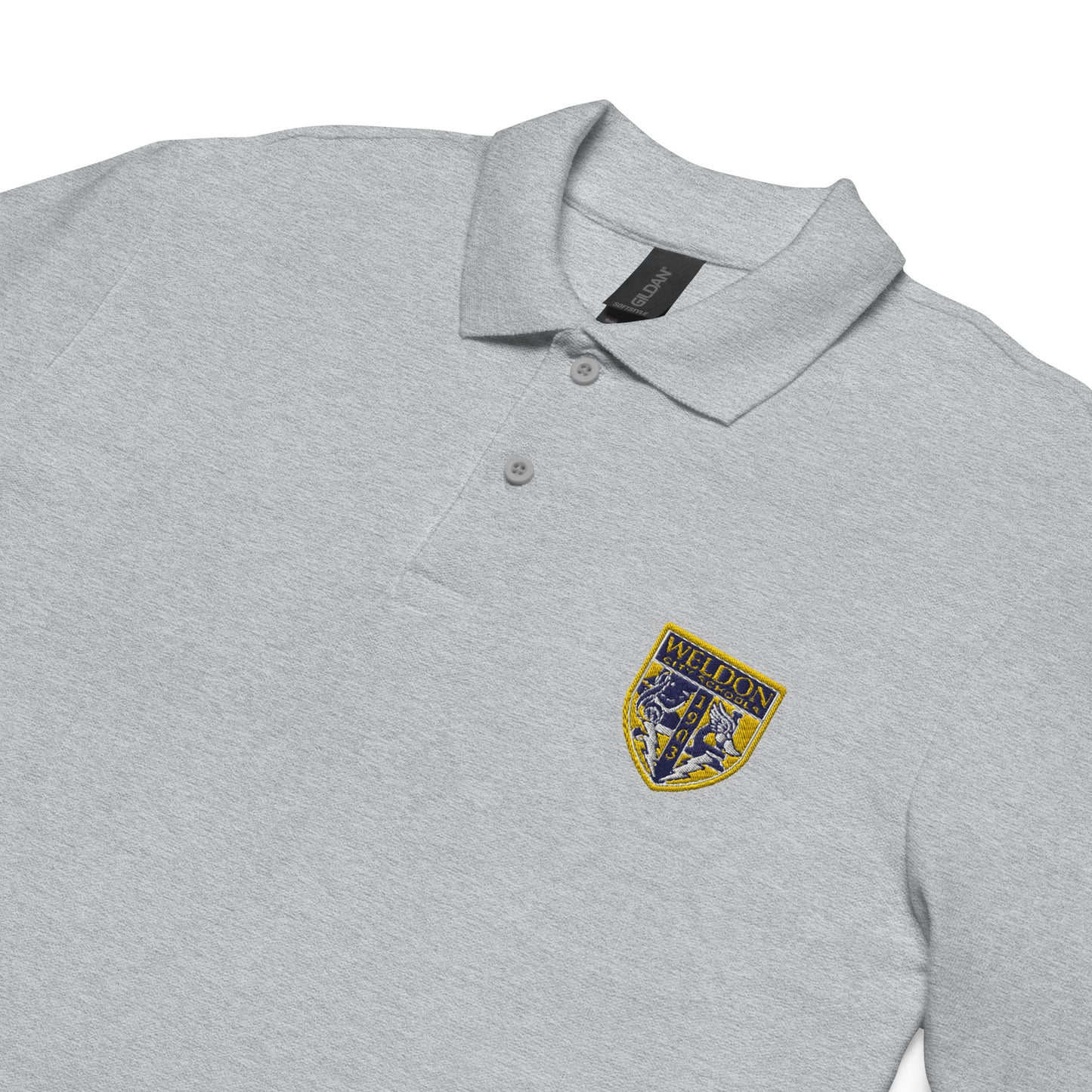 Weldon City Schools Logo only Unisex pique polo shirt