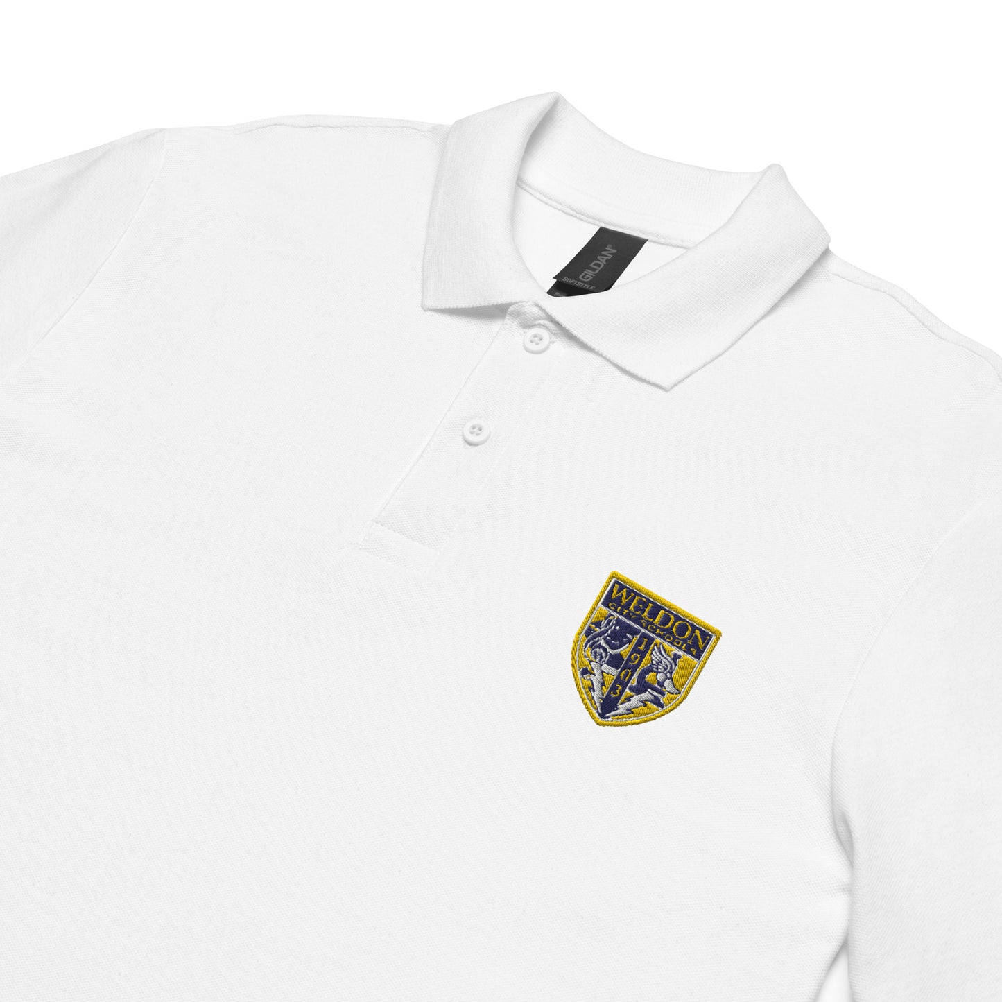 Weldon City Schools Logo only Unisex pique polo shirt