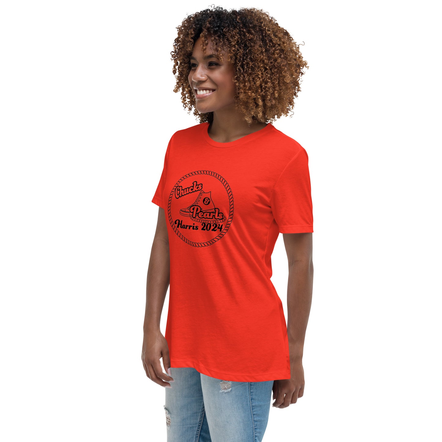 Chucks and Pearls Women's Relaxed T-Shirt