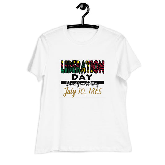 Size 3XL Liberation Day Women's Relaxed T-Shirt