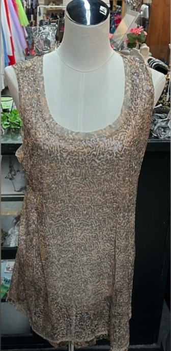 Size Large maternity sequined sleeveless top