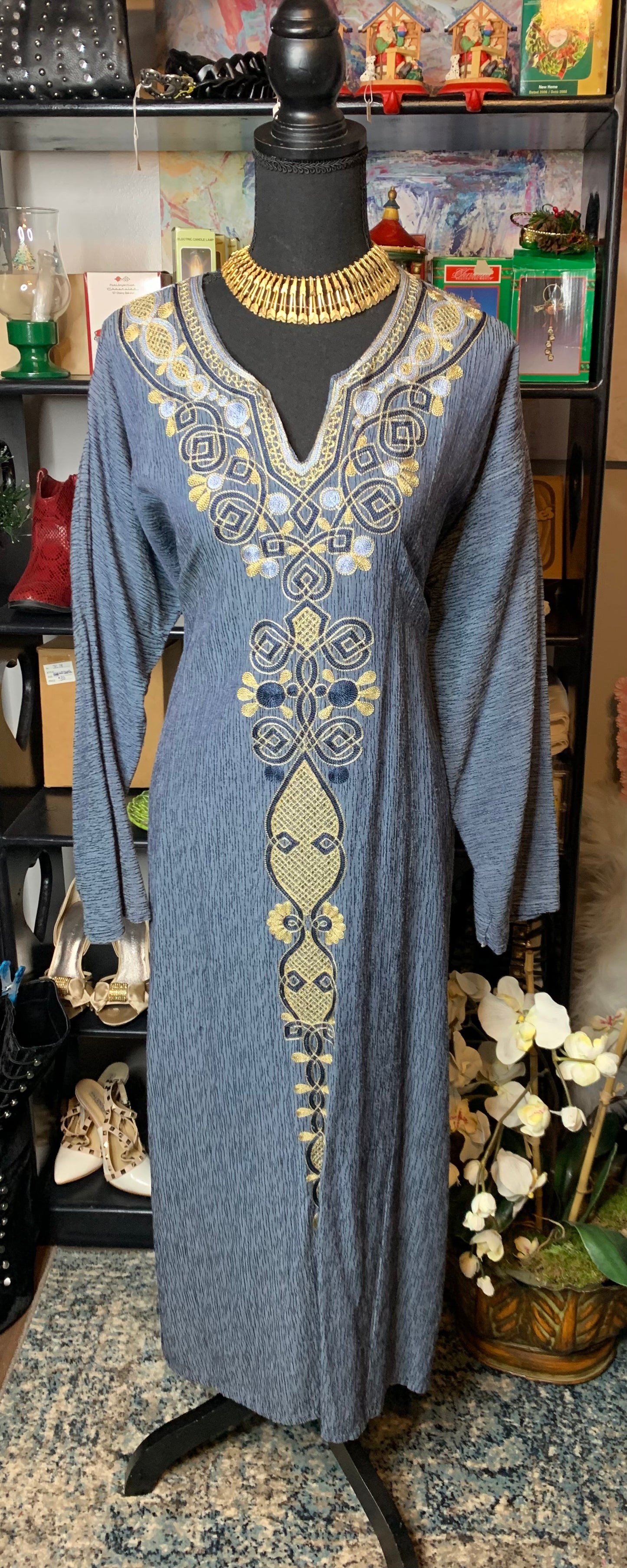 Blue kaftan