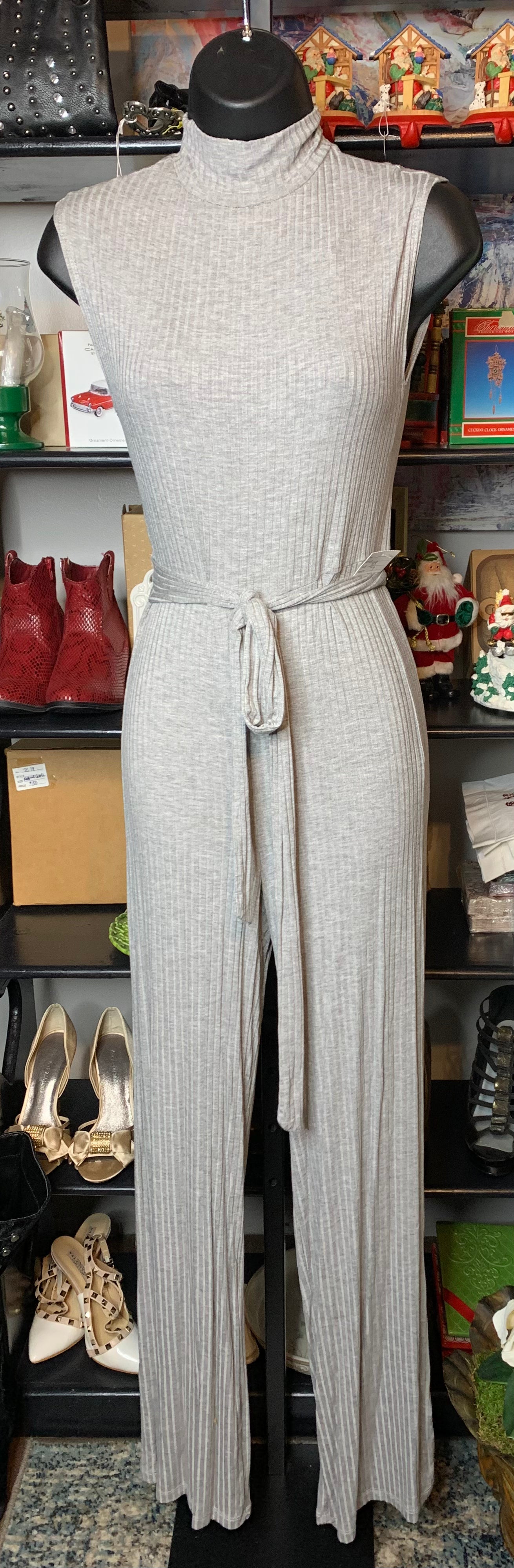 Size XS  NWT grey jumpsuit