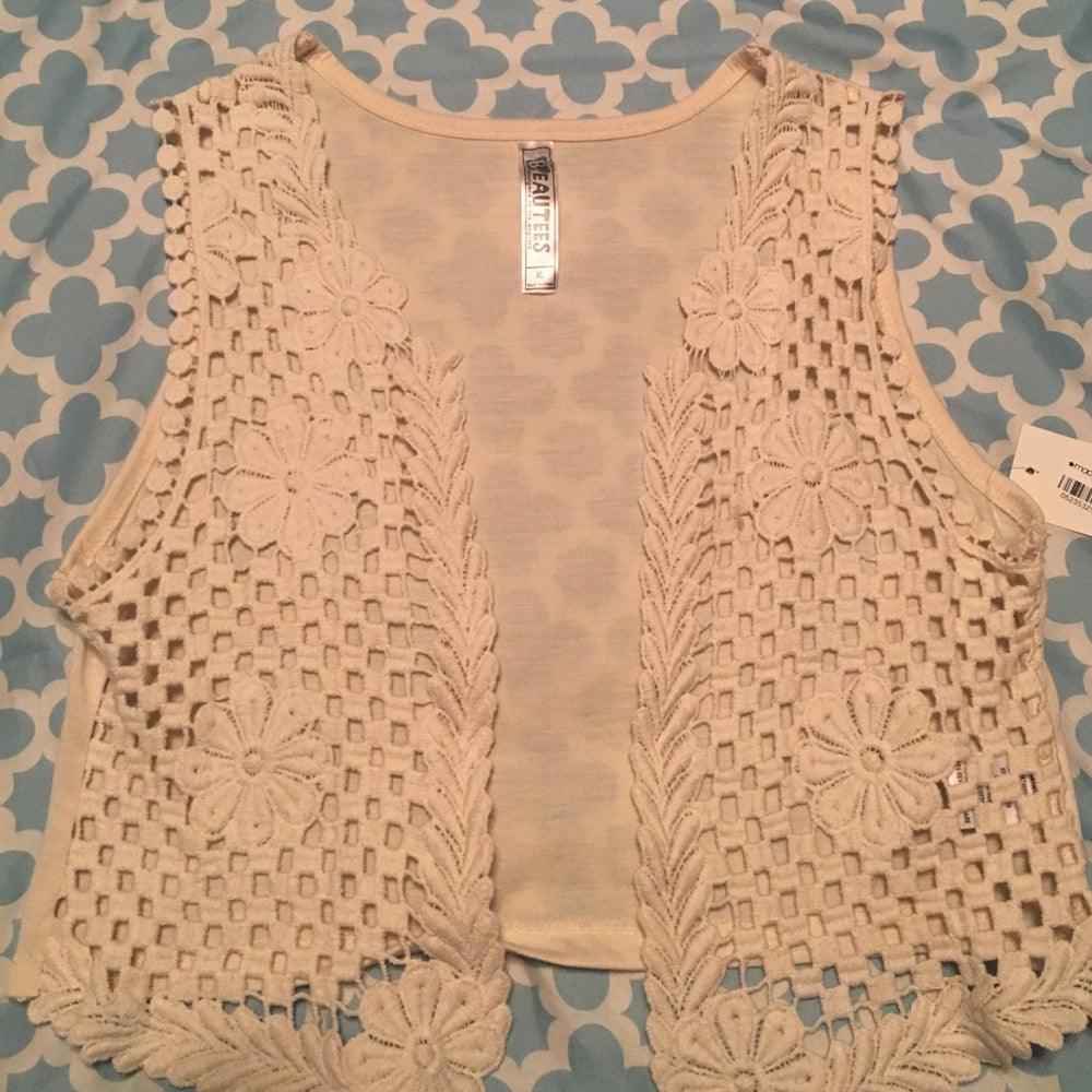 Size XL kids crocheted vest